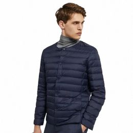 men's Liner Duck Down Jacket O-neck Variable V-neck 2023 New Men Winter Keep Warm Collarl Ultralight Quilted Puffer Coat F8gE#