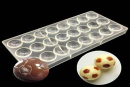 Food grade DIY 3D chocolate mold Football shape polycarbonate chocolate mould baking tools for cakes9053385