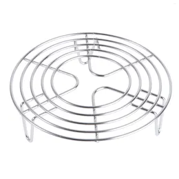 Double Boilers Egg Steamer Food Tray Multifunction Baking Holder Round Rack Stand Shelf Steaming Cooling 304 Stainless Steel Baby