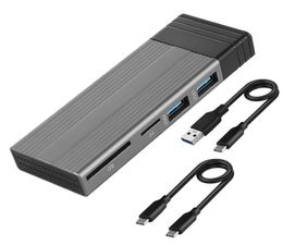 Epacket USBC USB HUB Portable SSD 5in1 NVMEHUB Hard Disc Enclosure Maximum Support 2TB28622764500