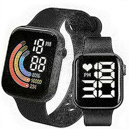 For Xiaomi NEW Smart Watch Men Women Smartwatch LED Clock Watch Waterproof Wireless Charging Silicone Digital Sport Watch B176