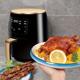 Multifunctional 1.19gal Oven Mechanical Household Automatic French Fries Hine Electric Air Fryer