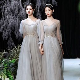 Princess Dress Adult Long Style Host Graduation Annual Meeting Evening Bridesmaid Sisters Group Fairy