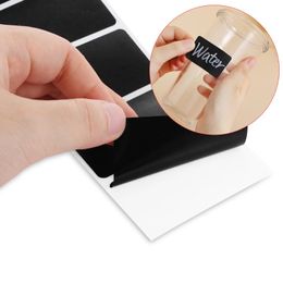 2024 Waterproof Label Stickers Chalkboard Kitchen Spice Blackboard Labels Stickers Home Jam Jar Bottle Tags Marker Pen For Waterproof Label