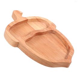 Plates Wood Tray Afternoon Tea Snack Storage Multi-function Serving Utensils Dessert Dish