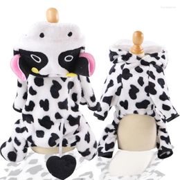 Dog Apparel Pet Outfit Winter Pyjamas Jumpsuit Coral Fleece Warm Clothing Pyjama Puppy Costume Small Overall Coat