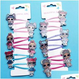 Hair Accessories Cute Cartoon Baby Girls Hairbands Clips Childrens Tie Girl Hairclips Kids Designer Hairties Drop Delivery Maternity Dhyxz