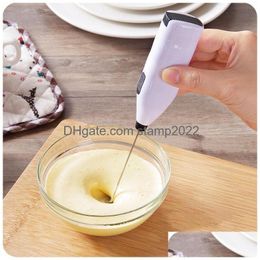 Egg Tools Electric Beater Coffee Matic Milk Frother Foamer Drink Blender Hand Held Kitchen Stirrer Cream Shake Mixer Drop Delivery H Dhetf