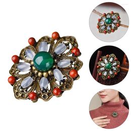 Brooches Brooch Ornament Woman Flower Mini Corsage Decor Creative Breast Pin Glass Decorative Lapel Shaped