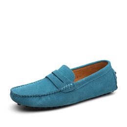 Herren-Freizeitschuhe, Espadrilles, dreifach, Schwarz, Weiß, Braun, Weinrot, Marineblau, Khaki, Herren-Sneaker aus Wildleder, Slip-on-Bootsschuh, flach, zum Fahren, Joggen, Gehen, 38–52 B136