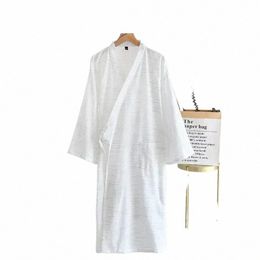 cott Nightgowns Striped Spring New Nightgown Lg Size Men Robes Tops Plus Sleepwear Mens Bathrobe Sleep V-Neck i3mP#