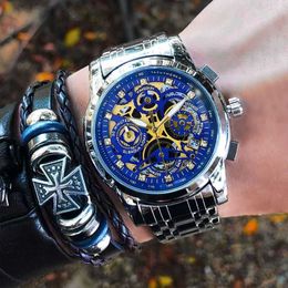 2022 Новые швейцарские высококачественные брендовые мужские часы, мужские водонепроницаемые трендовые корейские издания, кварцевые студенческие красивые немеханические часы