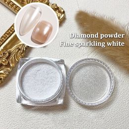 Nail Glitter 1Box Pearlescent White Pearl Sequins Shining Patches Multicolour Painting Decoration Accessory