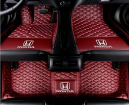 For Fit Honda Civic 4 doors 20052020 Luxury custom waterproof car mat Waterproof Nonslip Carpets floor mat Non toxic and inodoro8382970