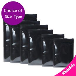 5.5x7.75in Metallic Mylar Doypack Flat Bottom Organiser Pouches Zip Lock Storage Bags 100pcs Reusable Self Ziplock Bags For Food 240313