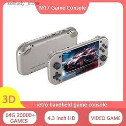 Portable Game Players M17 Retro Handheld Video Game Machine Open Source Linux System 4.3-inch I Screen Portable Pocket Video Player Q240326