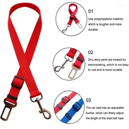 Dog Collars Supplies Seat Travel Collar Pet Car Medium Clip Harness Leash Puppy Lead Accessories Small Cat Belt Adjustable