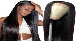 4x4 Mink Brazilian Virgin Hair Lace closure Human Hair Wigs For Black Women Brazilian Straight Lace Front Wigs Gaga Queen6580978