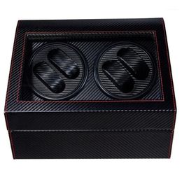 Watch Boxes & Cases 4 6 High End Automatic Winder BoxWatches Storage Jewellery Holder Display PU Leather Box Ultra Quiet Motor Shake306S