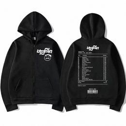rapper Cactus Jack Utopia Print Zipper Hoodie Men Women Hip Hop Trend Rap Zip Up Sweatshirts Street Fi Oversized Pullovers 184O#