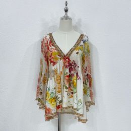 The unparalleled beauty of silk printed tops