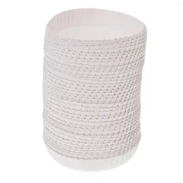 Disposable Cups Straws White Cup Paper Lids: 100pcs Water Covers Coffee Cover Recycled For El Restaurant 7CM