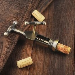 Champagne Opener Professional Wine Corkscrew Cork Bottle Openers Vintage Style Rack Pinion Gadgets Universal Camping Bar Tools 240315