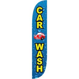 Accessories Car Wash Themed Feather Flag (Hardware Not Included) Swooper Personal Flying Banner