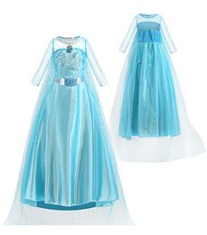 Girls Princess Dress Sequins Diamond Cosplay Costume Stage Performance Kids Clothes Snow Queen Halloween Party Show Dress 063680914