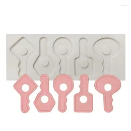 Baking Moulds Keys Silicone Mould Fondant Mould Cake Decor Tool Chocolate Gumpaste Sugarcraft Bakeware Kitchen Gadget