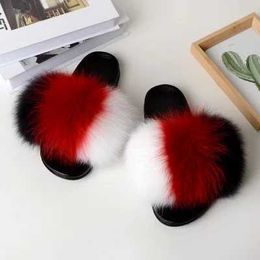 Slippers Slippers Newly Arrived Girl Luxury Fluffy Fur Slide for Womens Indoor Warmth Flip Cover Women Amazing Wholesale Heat H2403262XKU