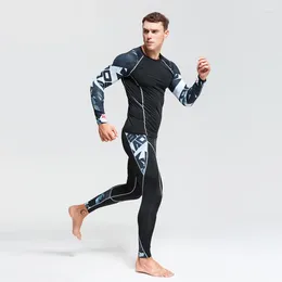 Men's Thermal Underwear Base Layer Tracksuit Warm Winter Sports Suits Compression Sportswear 4xl