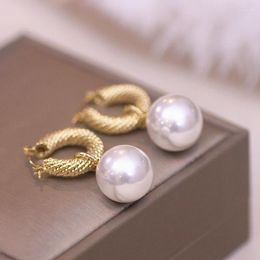 Dangle Earrings Trendy Imitation Pearl Long Drop For Women Big Ball Brincos Female Wedding Jewellery Gifts