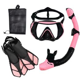 Snorkel Diving Mask and Goggles Swimming Tube Set Adult Unisex 240321