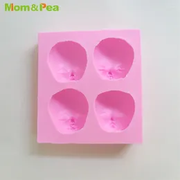 Baking Moulds MPA2600 4-face Shaped Gum Paste Silicone Mould Cake Decoration Tools Fondant 3D Food Grade