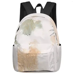 Backpack Abstract Tropical Plants School Bags For Teenager Girls Bookbag Men Backbag Shoulder Bag Laptop Mochila