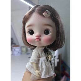 Шарнирная кукла Shuga Fairy Zhuzhubao Pangpi 16 BJD с милыми, злыми и надменными выражениями 240313