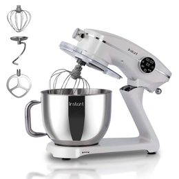 Pot Instant Stand Mixer Pro, 600W 10 Speed Electric Mixer with Digital Interface, 7.4 Quart Stainless Steel Bowl, Dishwasher Washable Egg Beater, Dough Hook and