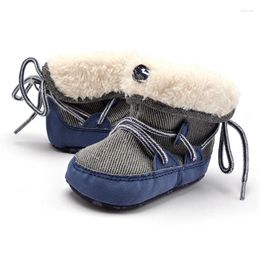 Boots Baby Toddler Shoes Soft Cloth Warm Cotton Children's Winter Girls Shoe For Crib Boy Snow