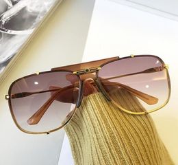 Fashion Brand Gradient Pilot Sunglasses For Men Vintage Alloy Unique Claw Oval Sun Glasses Women Oversized Driving Shades1468143