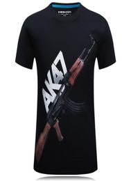 2020New Arrival The Cheapest AK47 Gun Top Quality 3d Printed Men039s Short sleeve Wear T Shirt 100 Cotton Men039s Shirt2808935