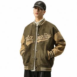 embroidery Varsity Jackets for Men Oversized Spring Baseball Jackets Coat Women Outwear Coat Streetwear Hip Hop Harajuku Unisex c5Io#