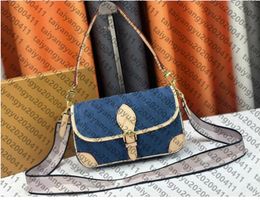 Designers Denim Series Vintage Underarm Bag Women Luxurys Classic Handbags Tote Original Material Shoulder Crossbody Bags high-quality