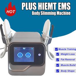 Home Use HIEMT Body Slimming Machine EMSlim Muscle Build Fat Removal Weight Loss Body Slimmer Portable Beauty Equipment with 2 Handles