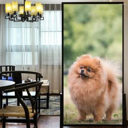 Window Stickers No Glue Static Cling Privacy Windows Film Translucence Decorative Dog Stained Glass Tint 07