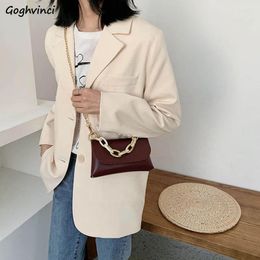 Shoulder Bags Women PU Crossbody Chain Strap Texture French-style Office Ladies Stylish Designed Flap-bag High Quality Handbags