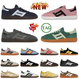 Top Fashion Flat Handball Spezial Designer Casual Shoes Low OG Original Platform Wales Bonner Pony Leopard Trainers Womens Mens Pink Purple White Black Gum Sneakers