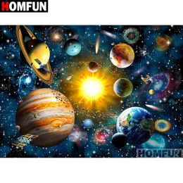 Accessories Homfun Full Square/round Drill 5d Diy Diamond Painting "universe Planet" Embroidery Cross 5d Home Decor Gift A07016