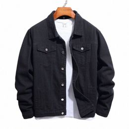 red Denim Coat 2023 Autumn and Winter New Men's Denim Shirt European and American Style Jacket Men l31H#