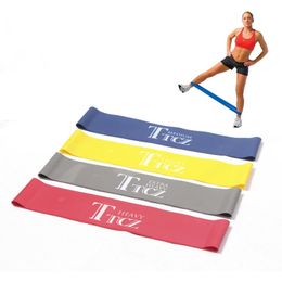 4pcs/lot 4 Levels Yoga Elastic Tension Resistance Band Exercise Loop Strength Weight Training Fitness Legs Whole Body Resistance240325
